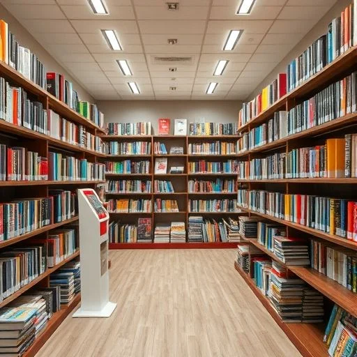 Close-up of spines of several well-loved, vintage books stacked horizontally on a rustic wooden table with soft, warm glow